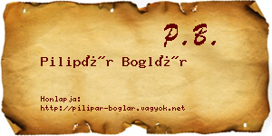 Pilipár Boglár névjegykártya